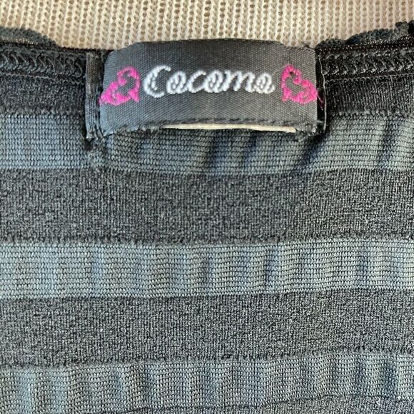 Cocoon Black Sleeveless Ruffled Blouse Top EUC - Picture 6 of 6